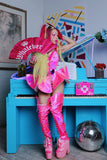 "CrC" *Times Sq. Billboard!* 3 PC Barbie Dream Runway RDY Studded n' Spiked Corset Dress Set