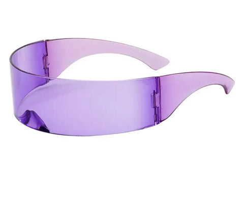 Purple Acrylic Future Cyber Sunglasses