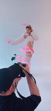“POM POM BARBIE CUTOUT Runway RDY BODYSUIT”