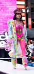 “GANGSTA BARBIE Rhinestone Open BODYSUIT” Runway RDY