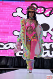 “Custom CARE BEARS RAINBOW SEQUIN Faux Fur COAT”Runway RDY