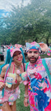 “HELLO-KITTY PRETTY 3PC Pastel Rainbow Faux Fur” Runway RDY Set