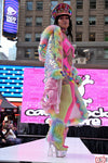 “Custom CARE BEARS RAINBOW SEQUIN Faux Fur COAT”Runway RDY