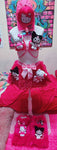 “HELLO-KITTY KUROMI Hot Pink Faux Fur” Runway RDY Set