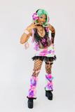 “GOTHIC RAINBOW” Faux Fur 3pc Runway RDY Set