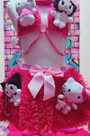 “HELLO-KITTY KUROMI Hot Pink Faux Fur” Runway RDY Set