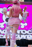 “HELLO-KITTY PRETTY 3PC Pastel Rainbow Faux Fur” Runway RDY Set