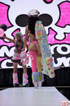 “Custom CARE BEARS RAINBOW SEQUIN Faux Fur COAT”Runway RDY