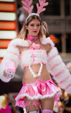 “ANGELIC PINK MARSHMALLOW” Faux Fur Sleeve & Crop Top Runway RDY Set