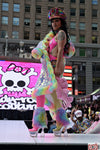 “Custom CARE BEARS RAINBOW SEQUIN Faux Fur COAT”Runway RDY