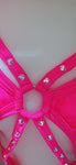 “GANGSTA BARBIE Rhinestone Open BODYSUIT” Runway RDY