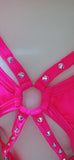 “GANGSTA BARBIE Rhinestone Open BODYSUIT” Runway RDY