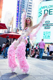 “FLIRTY FLAMINGO CHAPS 7PC Ruffle Rhinestone” + Pink Wig! Runway RDY Set