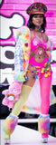 “GANGSTA BARBIE Rhinestone Open BODYSUIT” Runway RDY