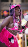 “HELLO-KITTY KUROMI Hot Pink Faux Fur” Runway RDY Set