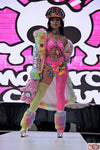 “Custom CARE BEARS RAINBOW SEQUIN Faux Fur COAT”Runway RDY