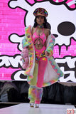 “Custom CARE BEARS RAINBOW SEQUIN Faux Fur COAT”Runway RDY