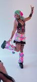 “GOTHIC RAINBOW” Faux Fur 3pc Runway RDY Set