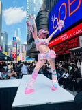 “HELLO-KITTY PRETTY 3PC Pastel Rainbow Faux Fur” Runway RDY Set