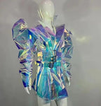 "Lazr Luminescent" Space Odyssey Holographic Jacket