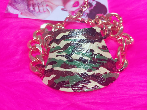 ARMY TRAPAZOID Chain Bracelet