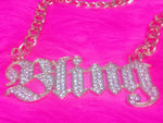 BLING Rhinestone Chain Necklace