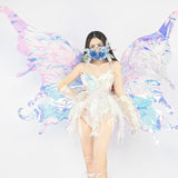 "CrC" Runway RDY Butterfly Fairy Organza Silk 3 pc Dress Set