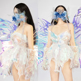 "CrC" Runway RDY Butterfly Fairy Organza Silk 3 pc Dress Set