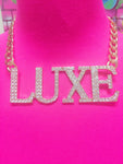 LUXE BLING Rhinestone Gold Chain