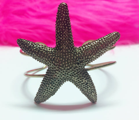 Antique Gold Starfish Cuff