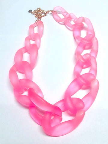 PINK TRANSLUSCENT Chunky Chain