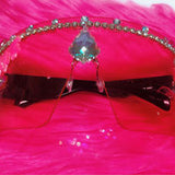 PINK PRINCESS Oversized Square Sunglasses "Custom Sunnies"